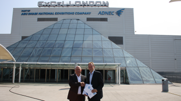 Chris Hoar, Chief Executive at the FMA and Fergus Bird, Group Event Manager at UBM Live sign exclusive partnership for Facilities Show 2014