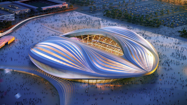 Rendering of the World Cup 2022 Stadium in Doha, Qatar (Courtesy of Zaha Hadid Architects)