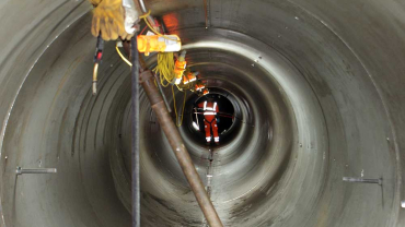 Sewer stainless steel pipe (Photograph: UKDN Waterflow)