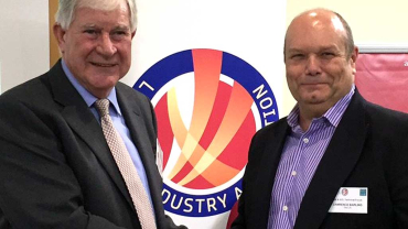 (L-R) Geoff Young, Chairman of the British Electro-technical Committee, Lawrence Barling, Lawrence Barling Senior Technical Manager at the Lighting Industry Association (LIA).