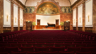 Wigmore Hall was built in 1901 and has an ornate Renaissance style interior that was designed specifically to create a striking atmosphere while still being ideal for intimate recitals of chamber musi