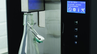 The new EcoPuro compact unit offers organisations refreshingly low cost drinking water in branded bottles.