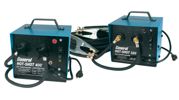 Perfect double-act: the new Hot-Shot 400® and Hot-Shot 320® pipe thawing machines.
