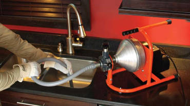 General Pipe Cleaners Model DRZ-PH power drain cleaner with variable-speed power cable feed.