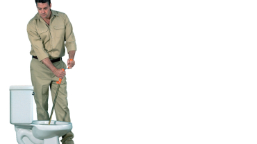 The Flexicore® closet auger in action.