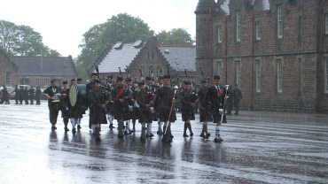 Soldiering on: cadets with the Northern Constabulary Pipe Band.
