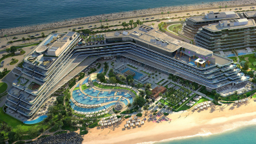 The W Hotel on The Palm Jumeirah in Dubai.