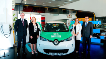 [L-R] Farnek’s Markus Oberlin (CEO), Joanna Spruce (Business Development Director), Sandrine Le Biavant (Director of Consultancy) and Lukas Eigenmann (COO).