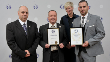 Pictured left to right: Mark Redding, Head of EH&S Chubb Fire & Security, Ronnie Wineberg, Service Engineer, Chubb Systems, Nichola Maher, EH&S Manager, Chubb Systems and Paul Cosentino, EH&S Manager,