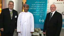 IOSH president Gerard Hand, Oman Society of Contractors CEO Salim Al Sheedi & IOSH Oman Branch chair Peter McNair