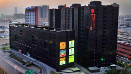 <p>R Holding's Black Square plaza (Ajman, UAE)</p>