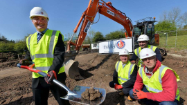 Steve Davies, CEO, The Lighting Industry Association, Iain Grant, Contracts Manager, Pochin Construction Ltd, Paul Hinkins, Chair of Telford Business Board & Tony Howells, BIS (Department for Business