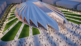 Artists rendering of the UAE Pavillion at Expo 2020 Dubai.