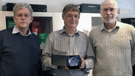 (L-R): Peter Mapp (Peter Mapp & Associates, Acoustic Consultant), David Boxall (a founding director of UK manufacturer Baldwin Boxall Communications Ltd) & Doug Edworthy (Principal Consultant, Edworth