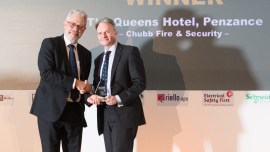 The award was accepted on behalf of the Chubb team by the company’s UK PR Director Sean Feast of Gravity London.